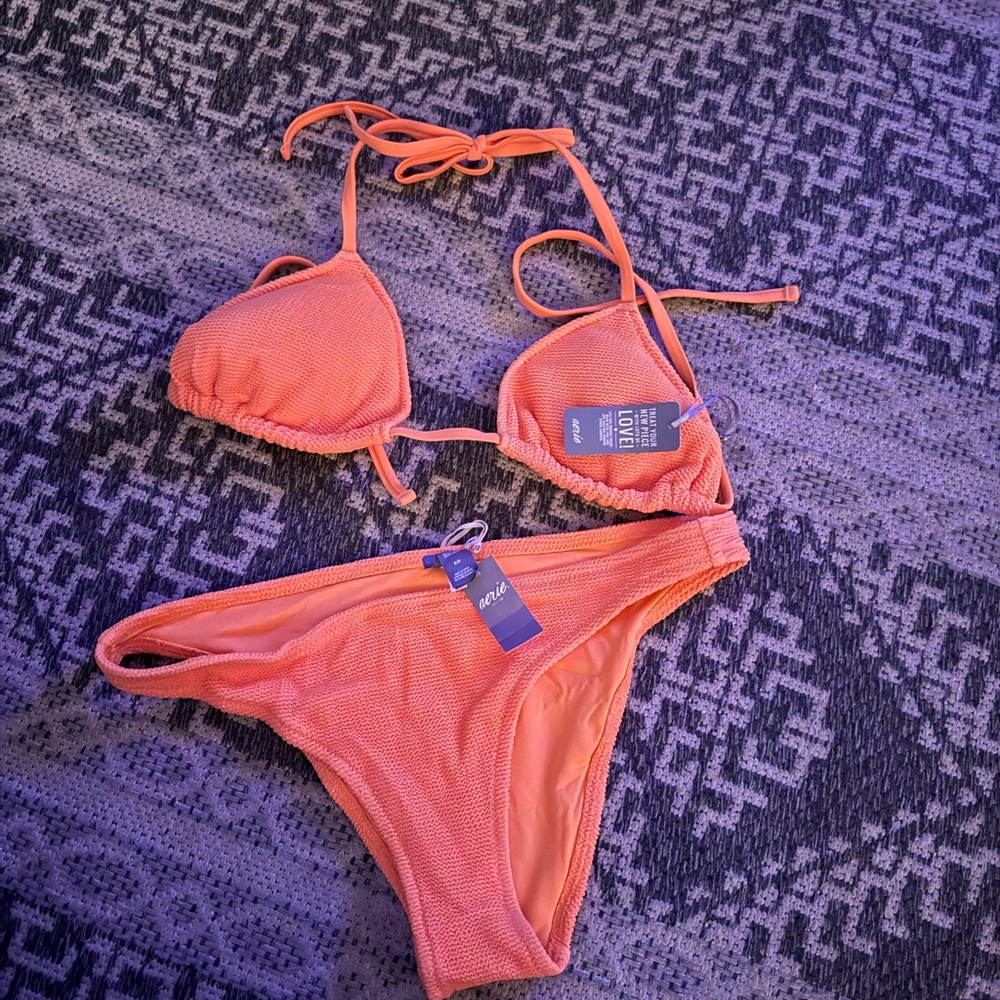 Aerie Vibrant Coral Bikini